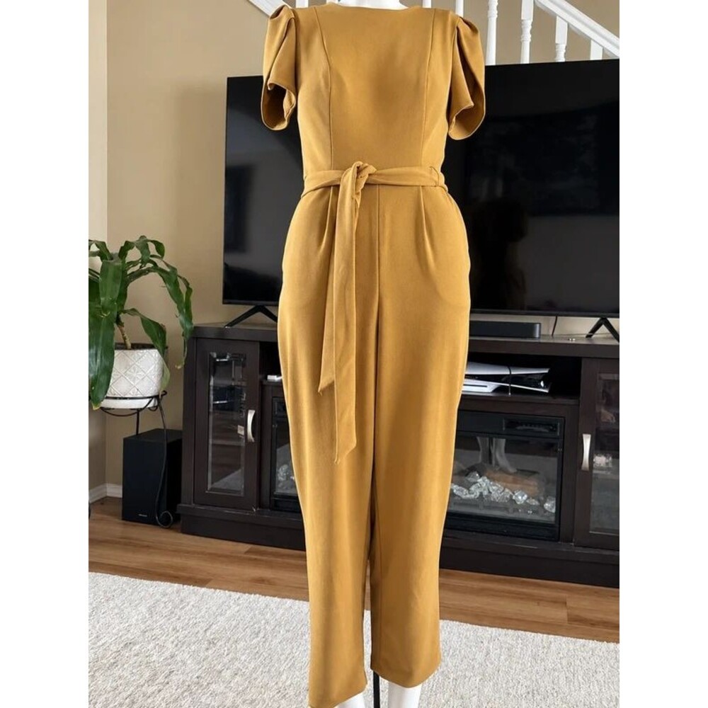 Michael Kors Jumpsuit Womens Small Wide Leg Belted
